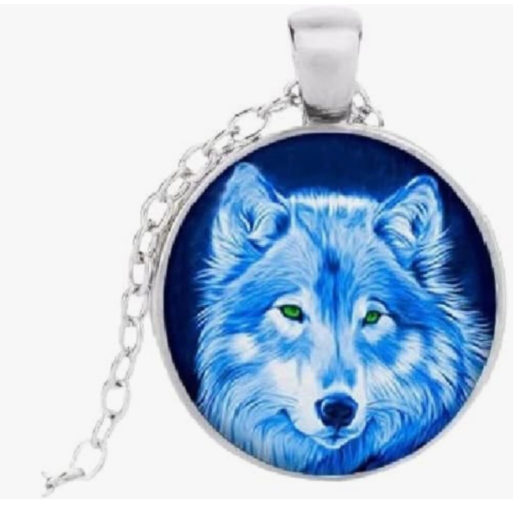 Wolf Glow in Dark Necklace